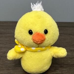 Sound n Lifght Yellow Chick with Yellow‎ Polka Dot Scarf Plush